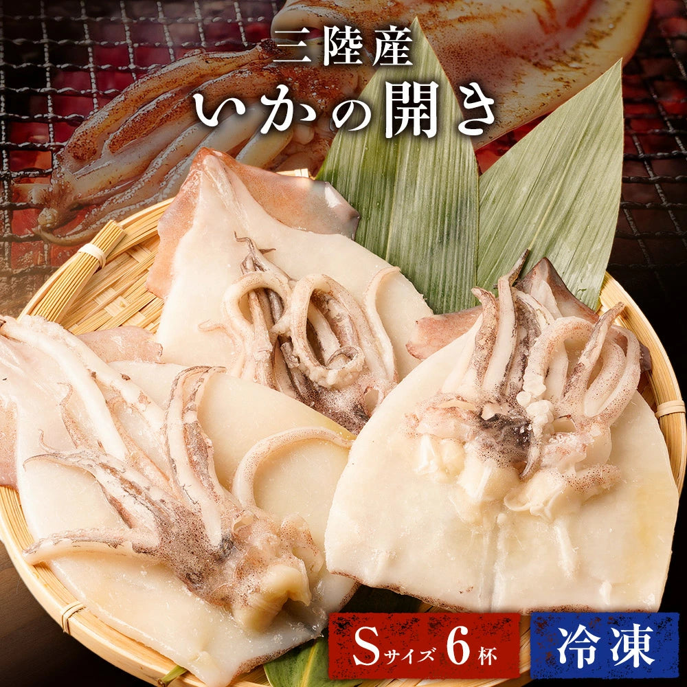 いか一夜干し Sサイズ(50g~100g)6枚入