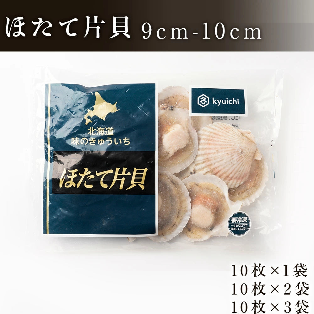 2025年物 噴火湾産ほたて片貝 9cm-10cm 10枚