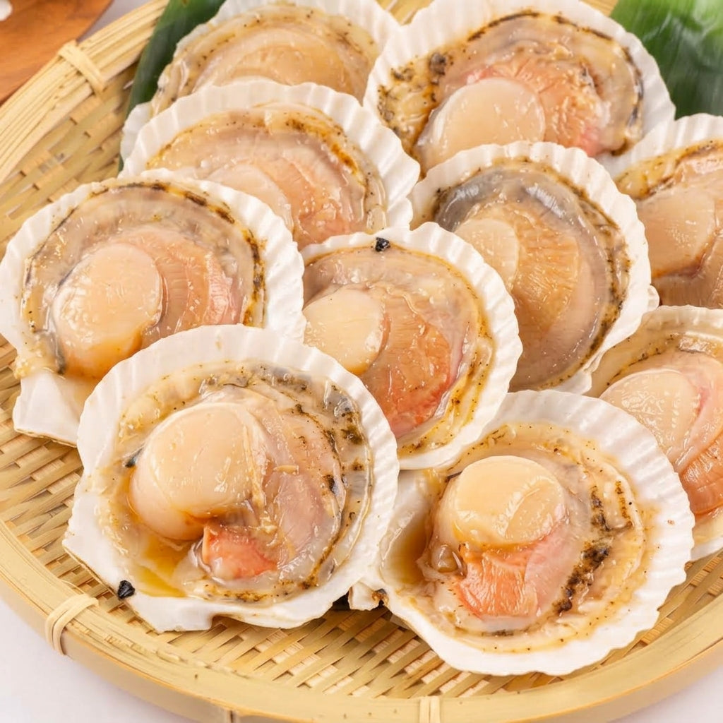 噴火湾産ほたて片貝 8cm-9cm 10枚