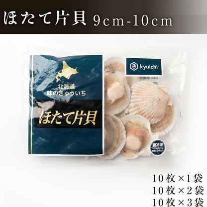 2025年新物　噴火湾産ほたて片貝 9cm-10cm 10枚